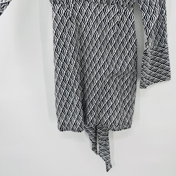 NEW Free People Rillo Beach Summer Shirtdress Small Black White Lightweight - Picture 8 of 16